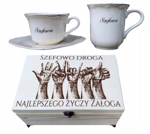 ELEGANCKI PREZENT DLA SZEFOWEJ, FILIŻANKA, KUBEK