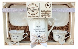 Zastawa Prezent Dzbanek z dedykacją na ROCZNICĘ