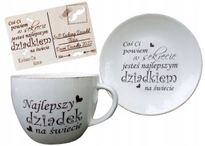 Kubek 650ml z Pocztówką, dla dziadka, dzień Dziadka