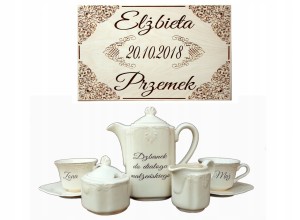 Zastawa Stołowa Prezent na Ślub, Rocznicę Ślubu