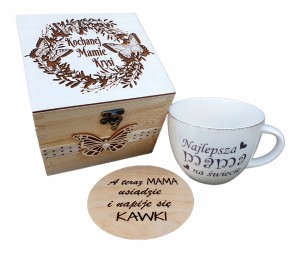 Kubek MAXI 65O ml, PODZIĘKOWANIE, Prezent dla MAMY