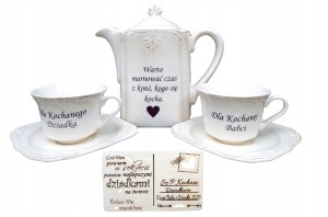 Zestaw Ceramiki na Dzień Babci i Dziadka, prezent