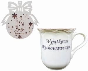 Prezent Na Święta Dla Wychowawczyni, Na Mikołajki, Bombka z Dedykacją