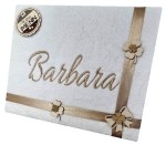 Praktyczny Prezent na Imieniny, Imieninowy, Ręcznik z Haftem, Magnes