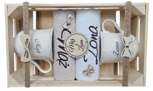 ELEGANCKI prezent na ROCZNICĘ kubki, ręczniki