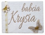Ręcznik z Haftem, imię, prezent na Dzień Babci
