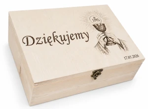 Podziękowanie dla Księdza I Komunia Święta – skrzynia na ornat