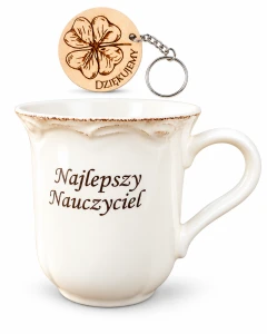 Prezent na Dzień Nauczyciela, Kubek, Brelok, MIX wzorów